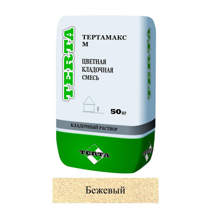 Кладочная смесь цементная Terta зима Тертамакс М М150 бежевый 5158 50кг