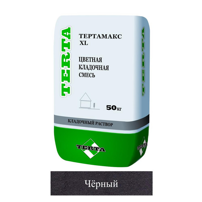 Кладочная смесь цементная Terta зима Тертамакс XL М150 чёрный 5263 50кг