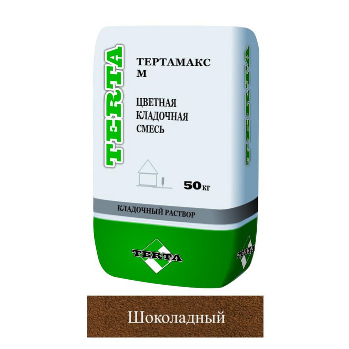 Кладочная смесь цементная Terta зима Тертамакс М М150 шоколадный 5162 50кг