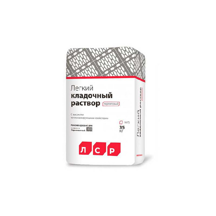 Легкий кладочный перлитовый раствор RAUF Thermo, 35 кг